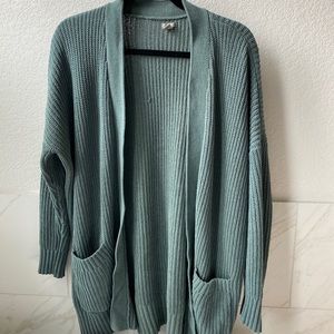 Muted/Sage Green Oversized Aerie Cardigan